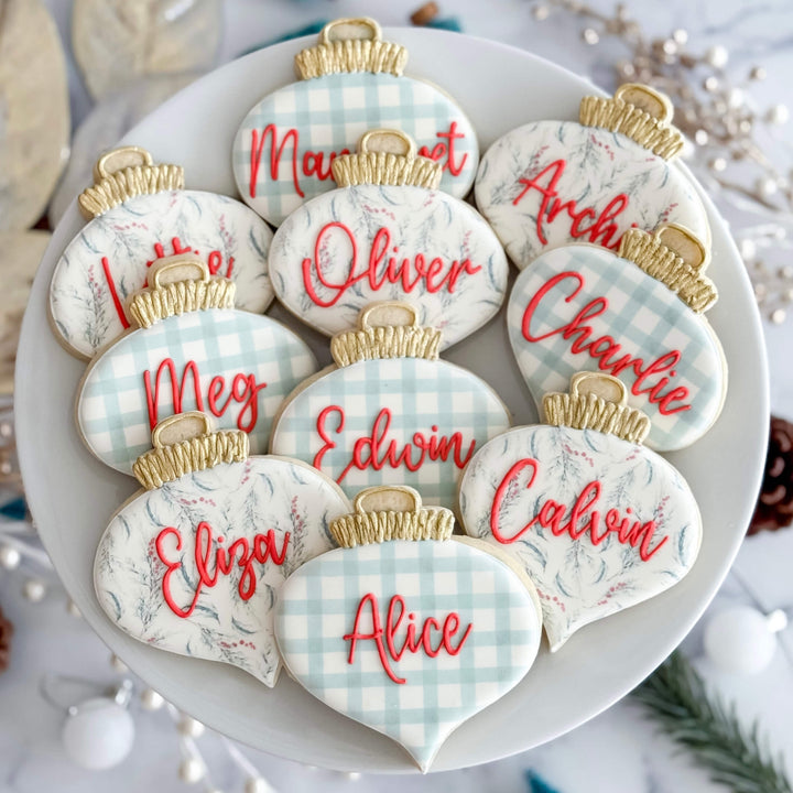 Christmas Set | Personalized Ornaments - Southern Sugar Bakery