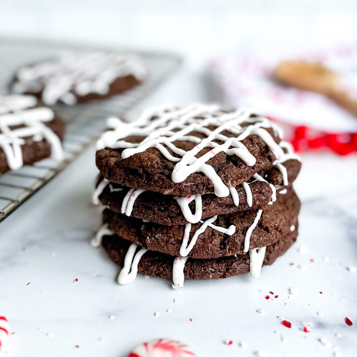 Chocolate Peppermint Drizzle | Drop Cookies - Southern Sugar Bakery