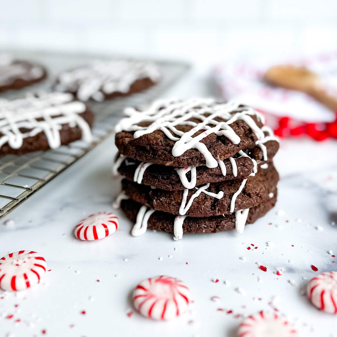 Chocolate Peppermint Drizzle | Drop Cookies - Southern Sugar Bakery