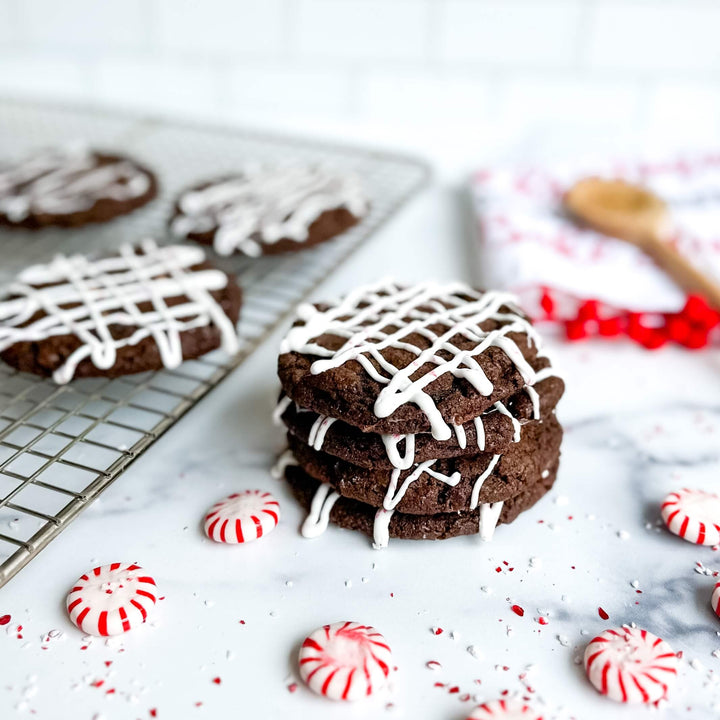 Chocolate Peppermint Drizzle | Drop Cookies - Southern Sugar Bakery