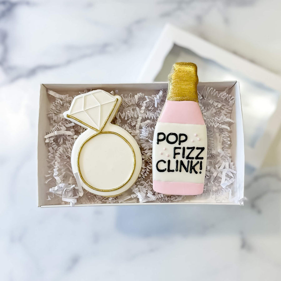 Wedding Engagement Duo | Pop Fizz Clink - Southern Sugar Bakery