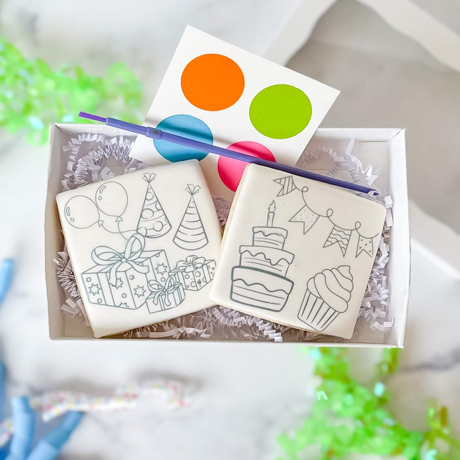 Birthday Duo |  Paint Your Own | Birthday Cake Design - Southern Sugar Bakery
