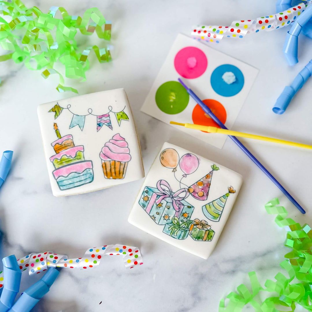 Birthday Duo |  Paint Your Own | Birthday Cake Design - Southern Sugar Bakery