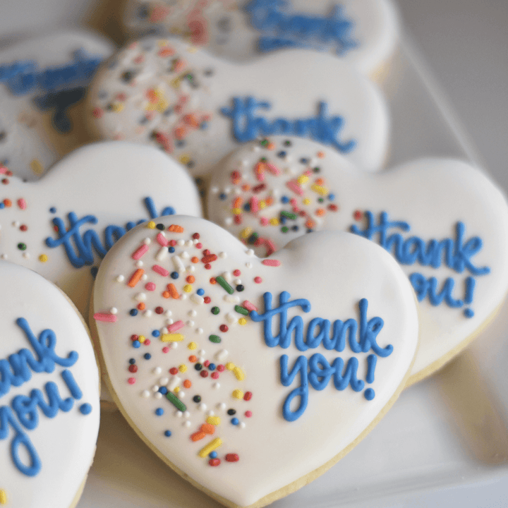 Custom Cookies - Thank You | Simple and Sweet - Southern Sugar Bakery