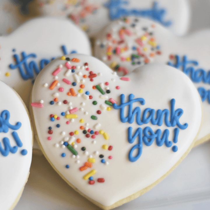 Custom Cookies - Thank You | Simple and Sweet - Southern Sugar Bakery