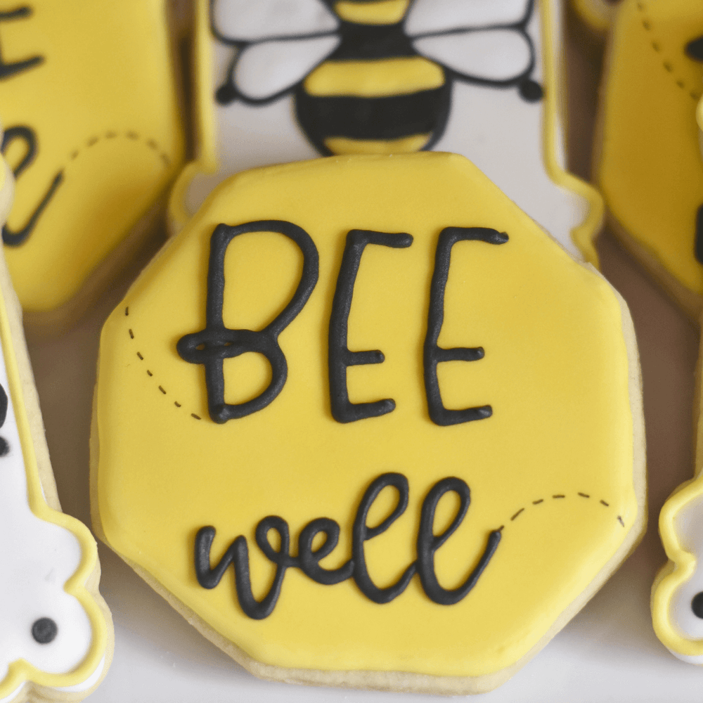 Custom Cookies - Get Well Soon | Bee Well! - Southern Sugar Bakery