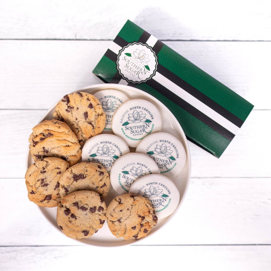 Corporate Gift Set | 6 Logo Cookies & 6 Classic Drop Cookies - Southern Sugar Bakery