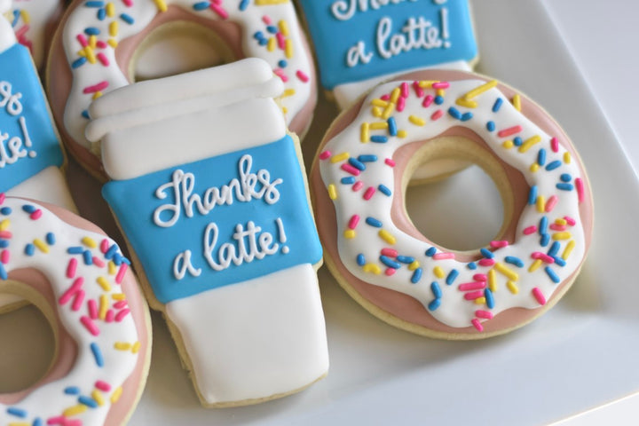 Custom Cookies - Thank You | Thanks a Latte! - Southern Sugar Bakery