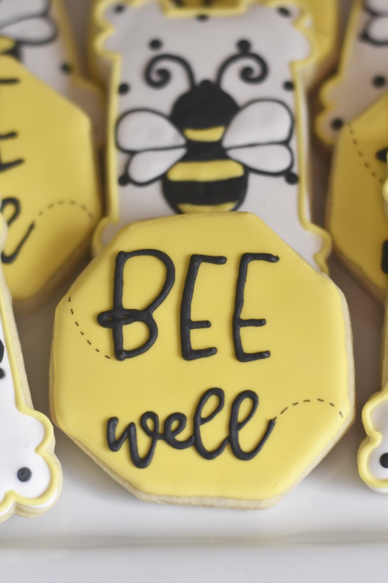 Custom Cookies - Get Well Soon | Bee Well! - Southern Sugar Bakery