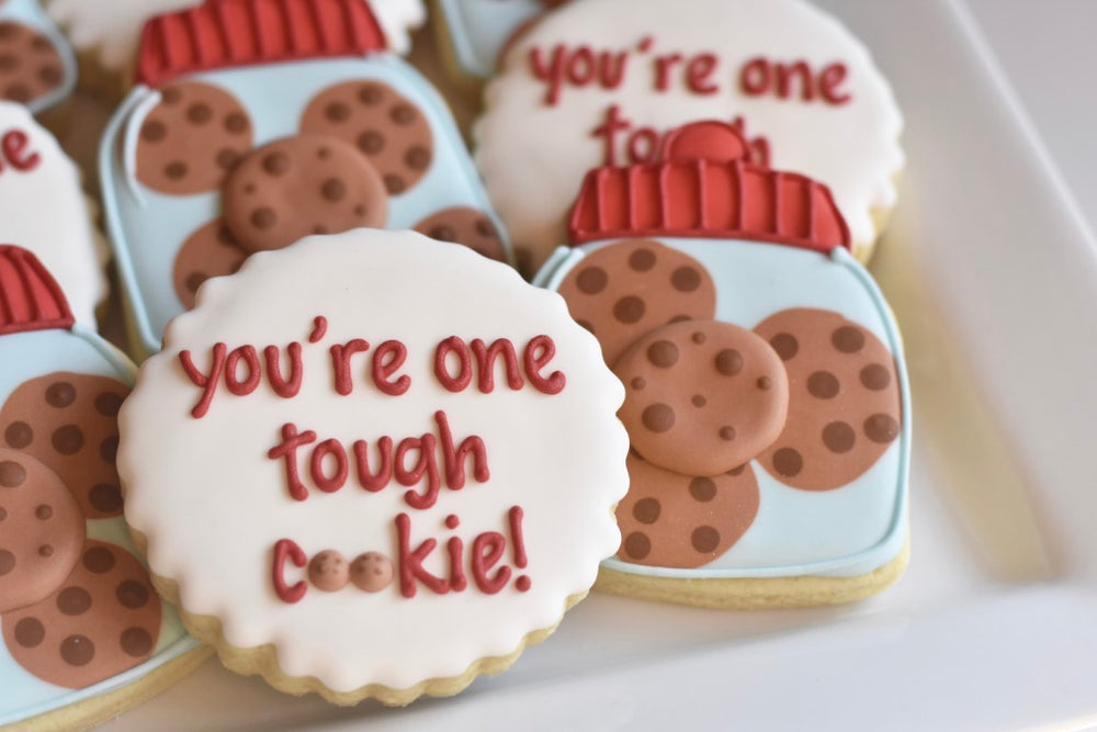 Custom Cookies - Get Well Soon | You're One Tough Cookie! - Southern Sugar Bakery