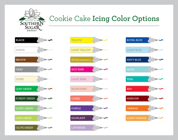 Decorated Cookie Cake (Raleigh Pick-up Only) - Southern Sugar Bakery