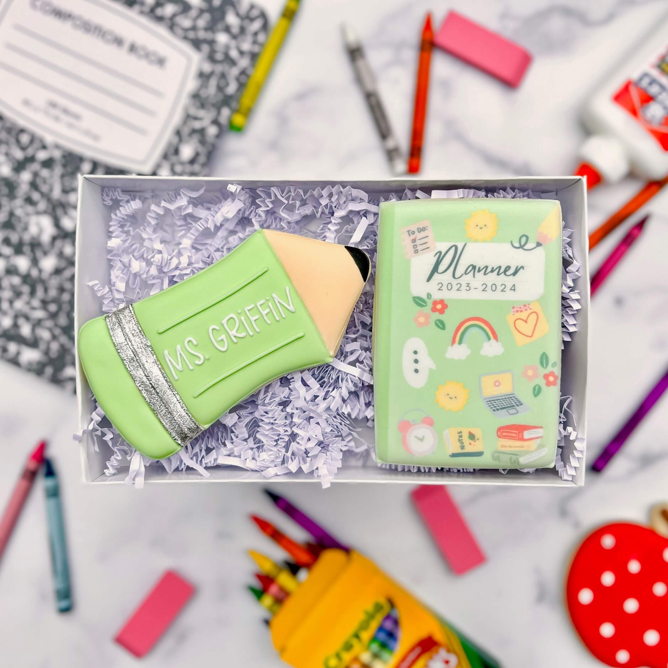 Back To School Cookies | Planner Perfect- Personalized – Southern Sugar ...