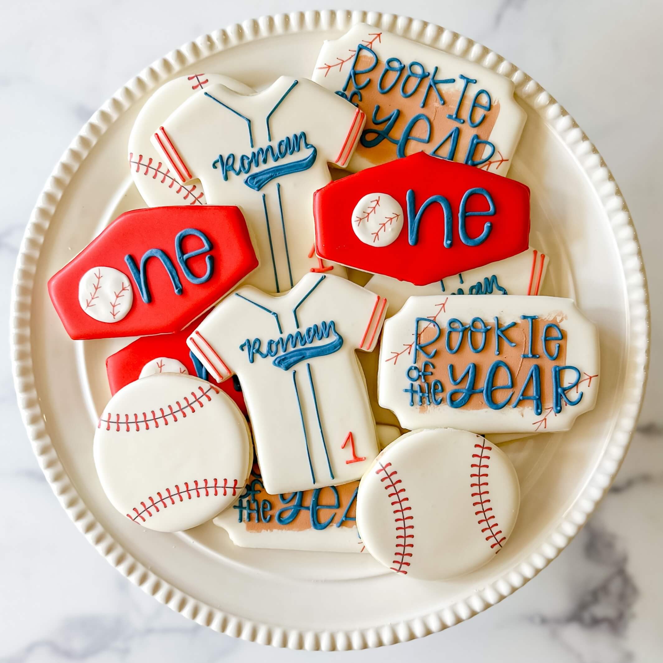 Custom Cookies | Baseball | Rookie of the Year – Southern Sugar Bakery