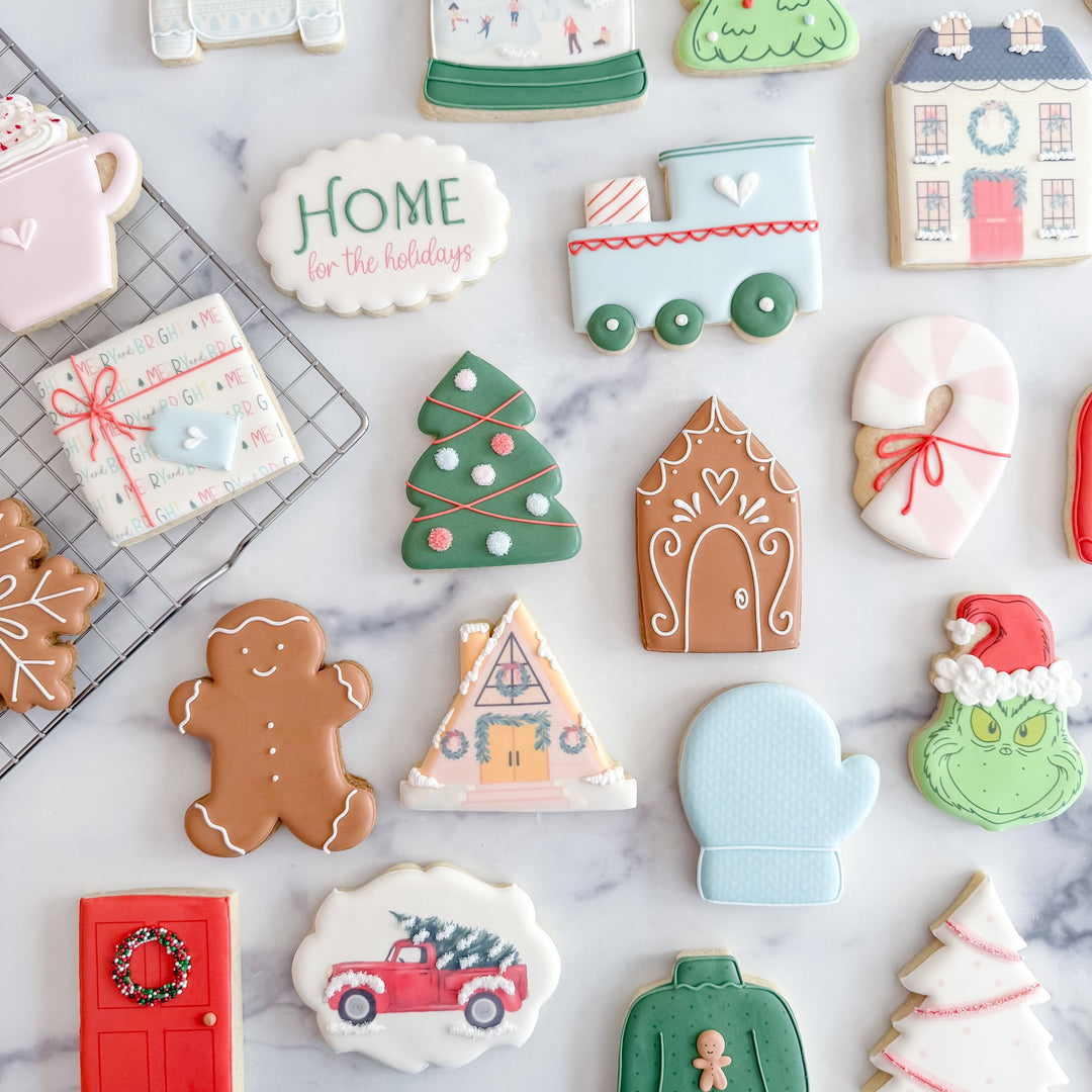 Hand-decorated Christmas sugar cookies from Southern Sugar Bakery