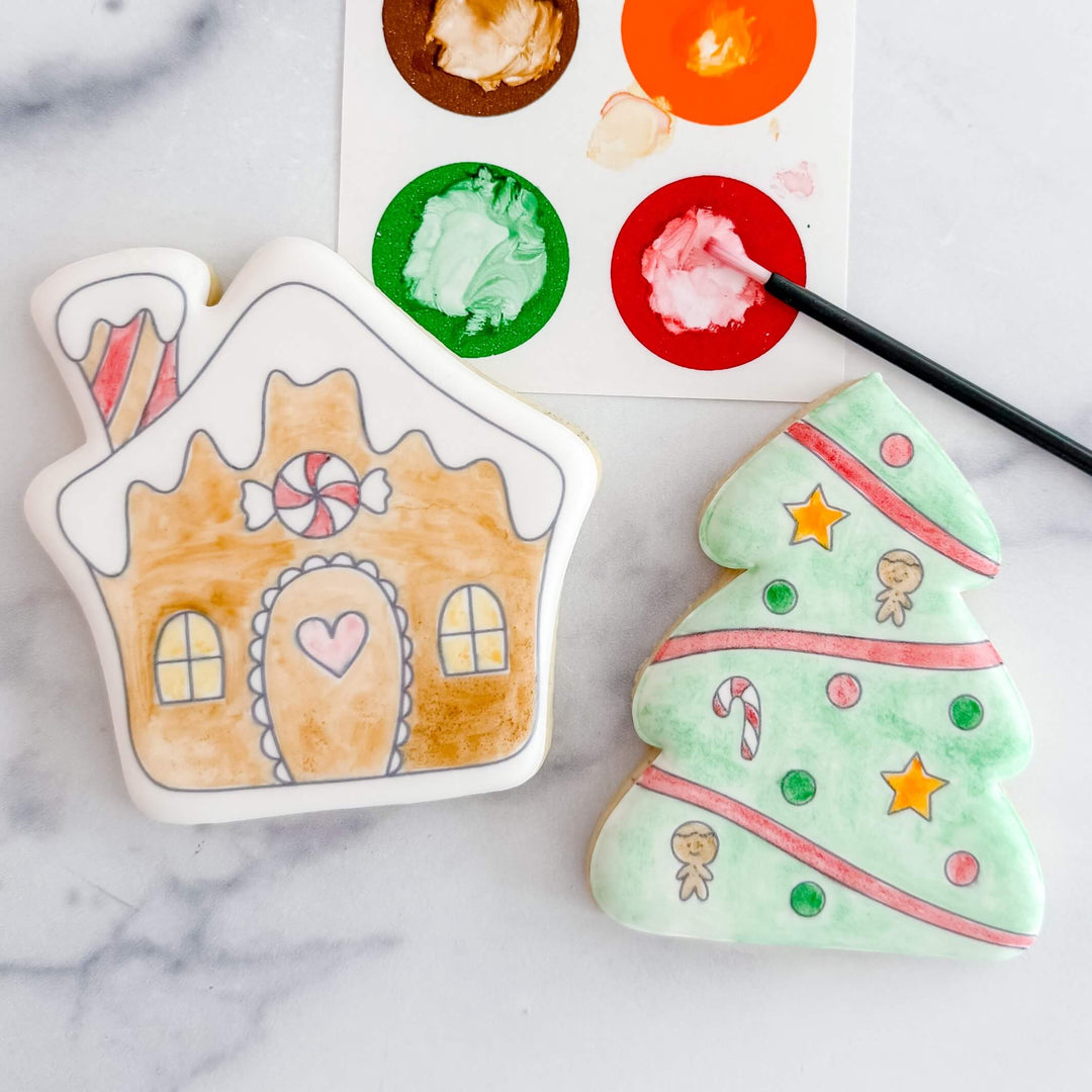 Christmas Duo |  Paint-Your-Own Cookies