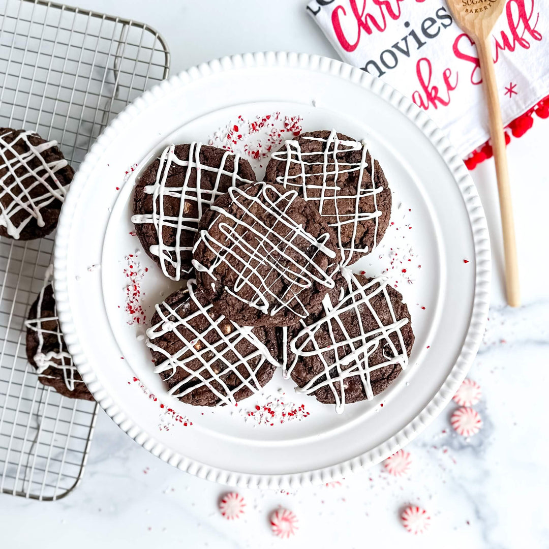 Chocolate Mint Drizzle | Drop Cookies