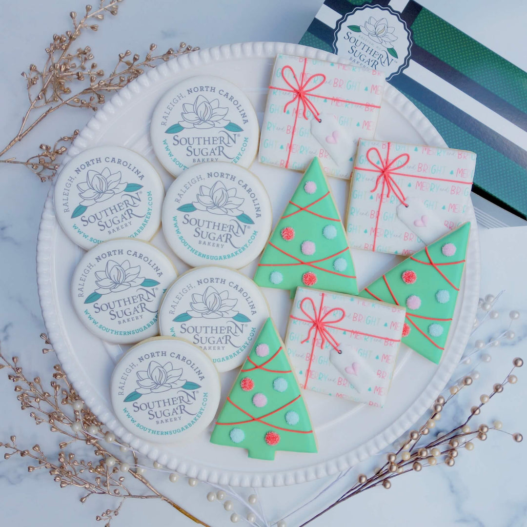 Corporate Christmas Gift Set | Merry & Bright w/ Logo