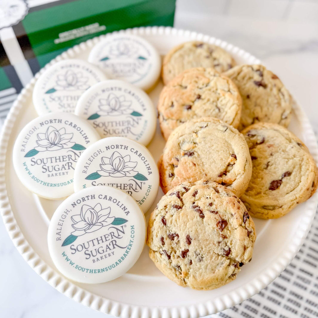 Corporate Gift Set | 6 Logo Cookies &amp; 6 Classic Drop Cookies - Southern Sugar Bakery