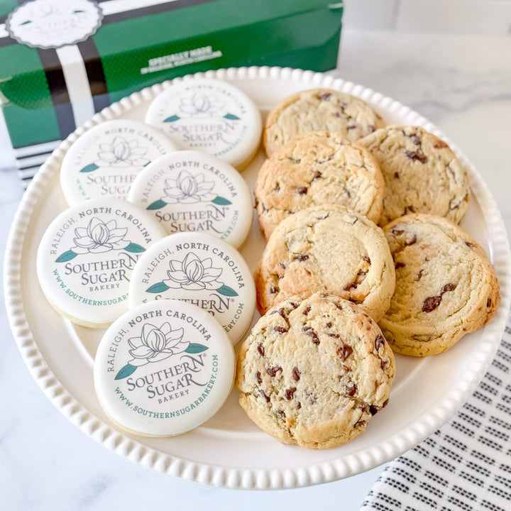 Corporate Gift Set | 6 Logo Cookies &amp; 6 Classic Drop Cookies - Southern Sugar Bakery