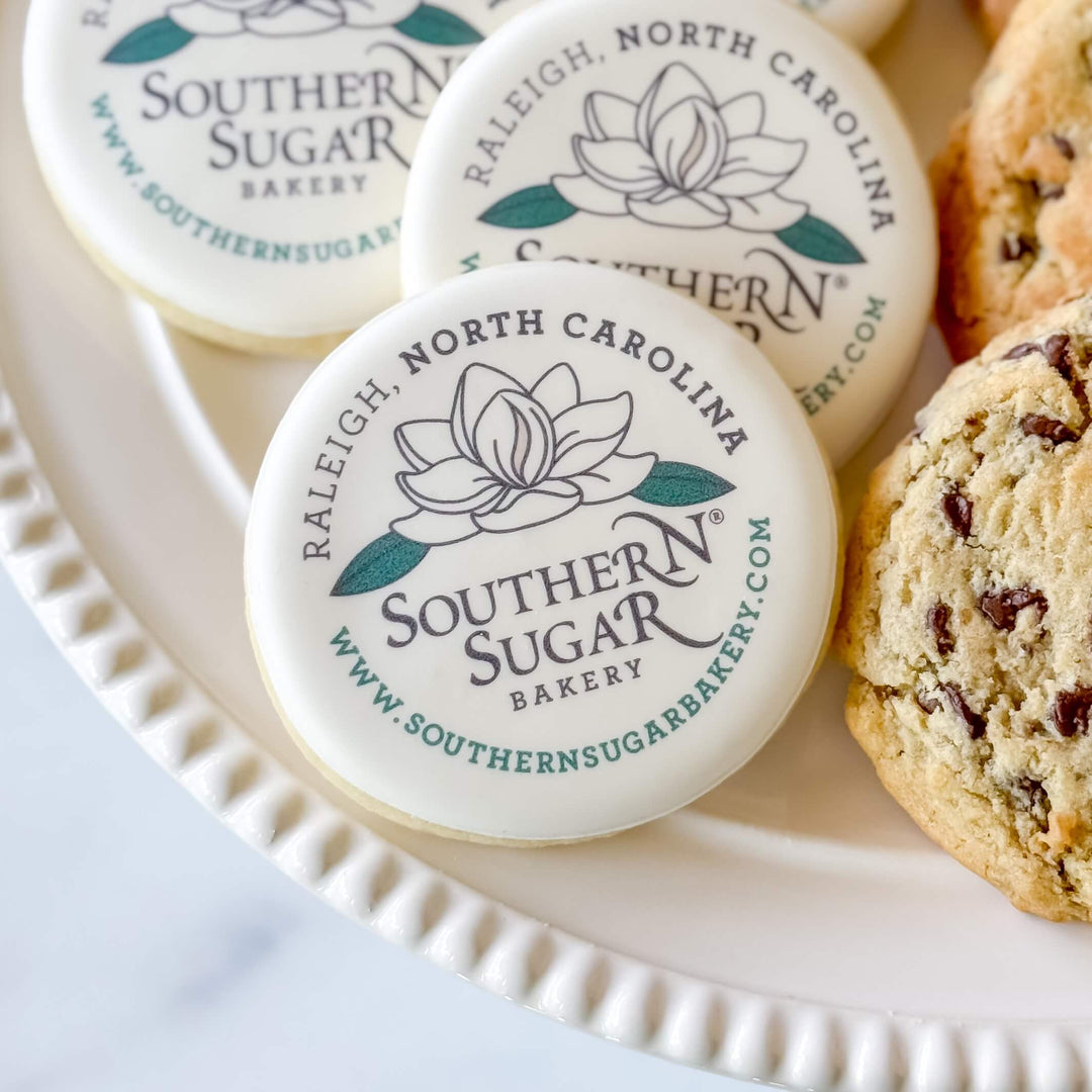 Corporate Gift Set | 6 Logo Cookies &amp; 6 Classic Drop Cookies - Southern Sugar Bakery