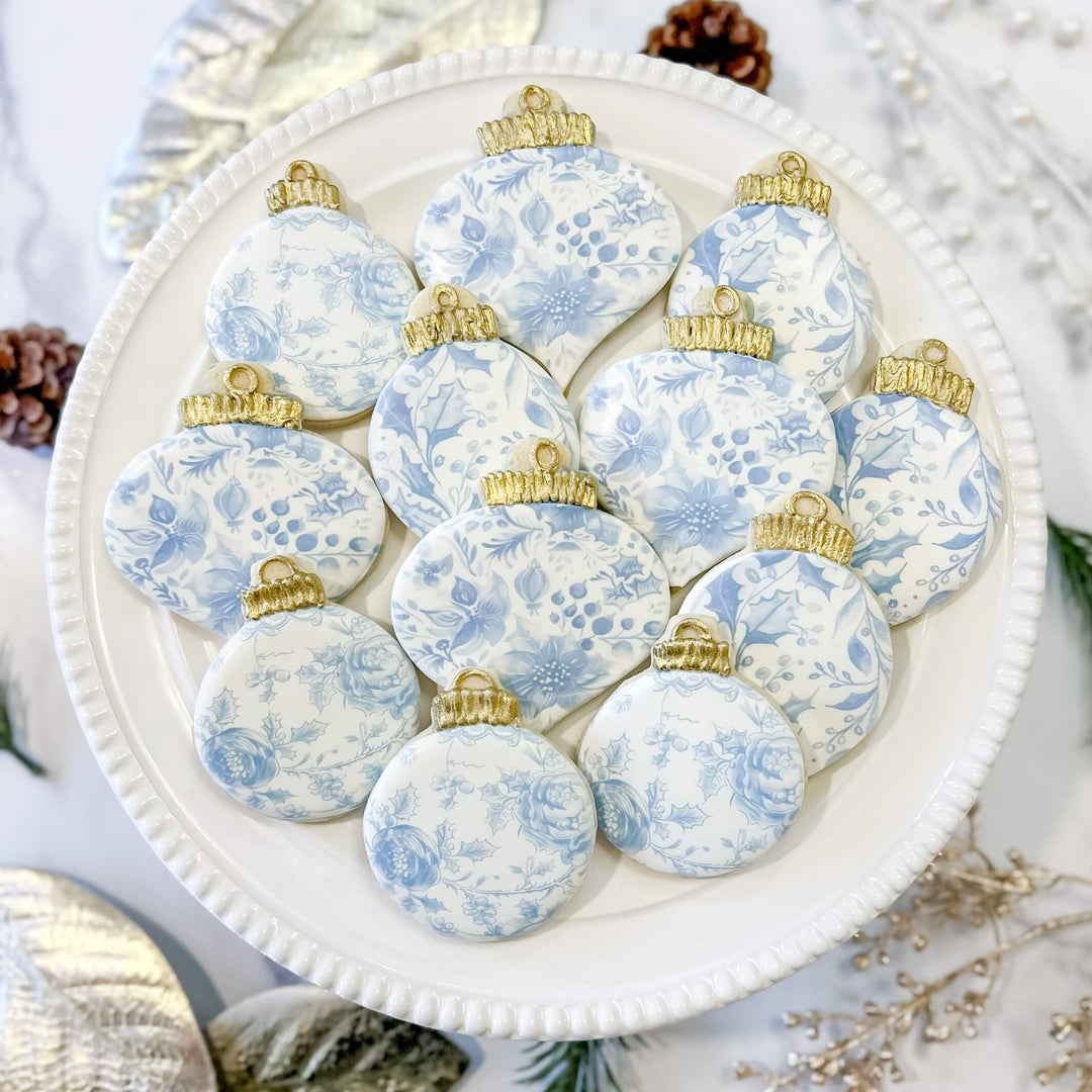 Christmas Set | Blue & White Ornaments