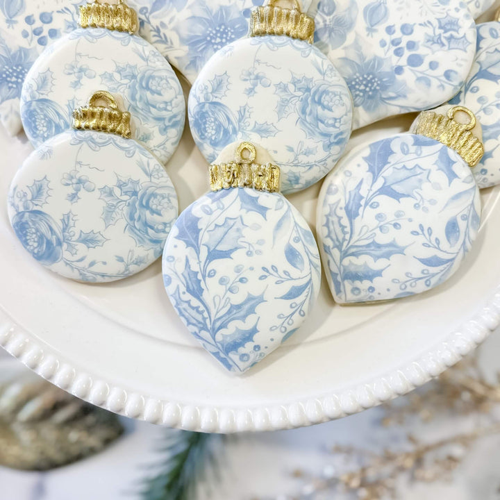 Christmas Set | Blue & White Ornaments