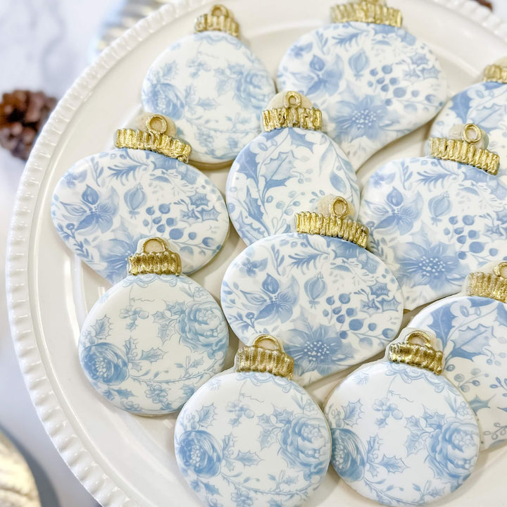 Christmas Set | Blue & White Ornaments