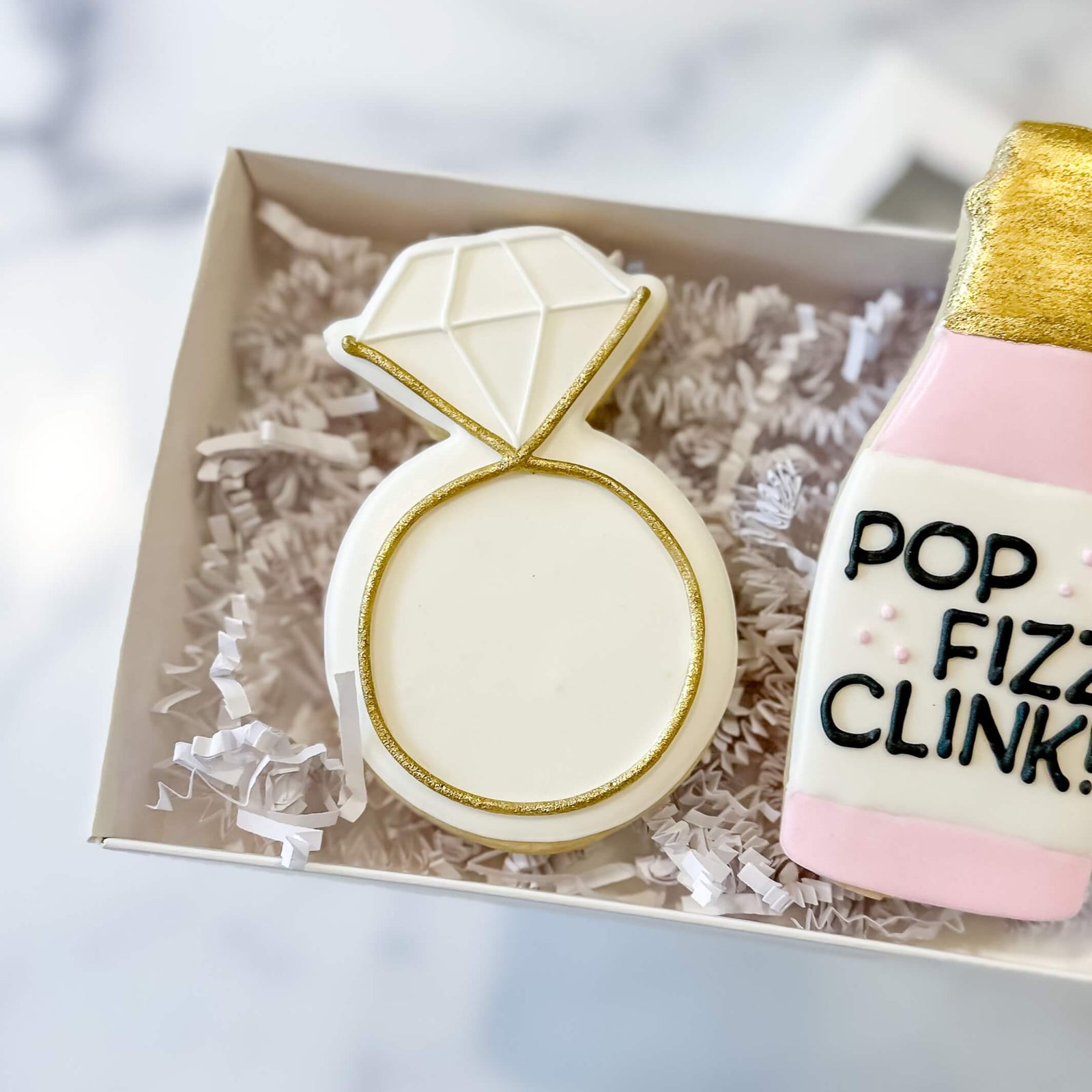 Wedding Engagement Duo | Pop Fizz Clink - Southern Sugar Bakery