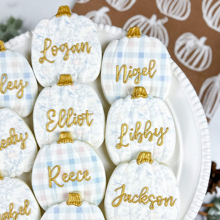 Thanksgiving Set | Pumpkin Place Cards