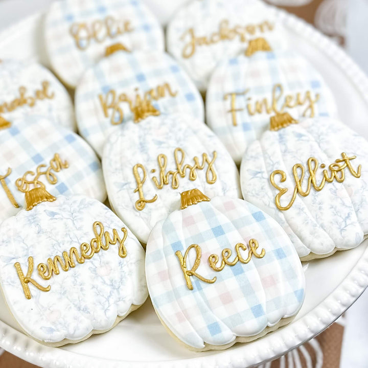 Thanksgiving Set | Pumpkin Place Cards