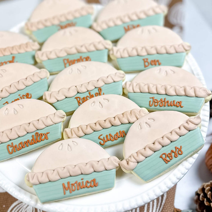 Thanksgiving Place Cards | Personalized Apple Pie - Southern Sugar Bakery