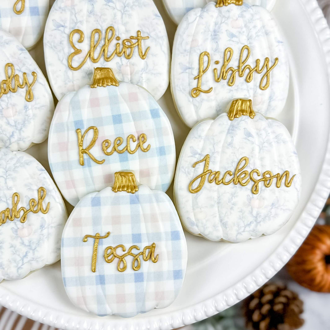 Thanksgiving Set | Pumpkin Place Cards