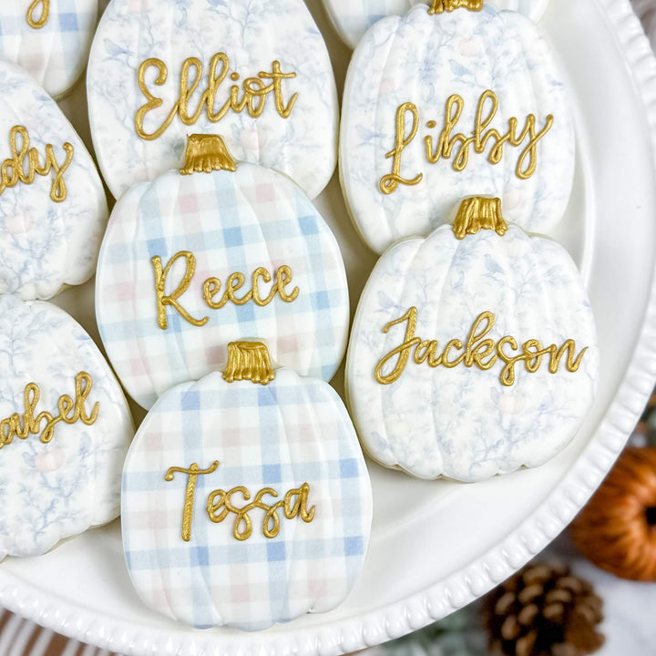 Thanksgiving Set | Pumpkin Place Cards