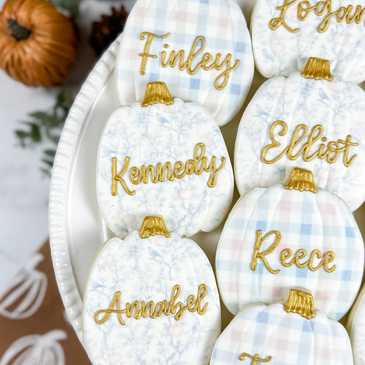 Thanksgiving Set | Pumpkin Place Cards