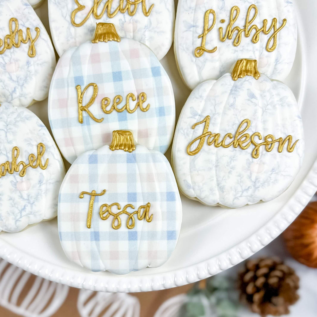 Thanksgiving Set | Pumpkin Place Cards