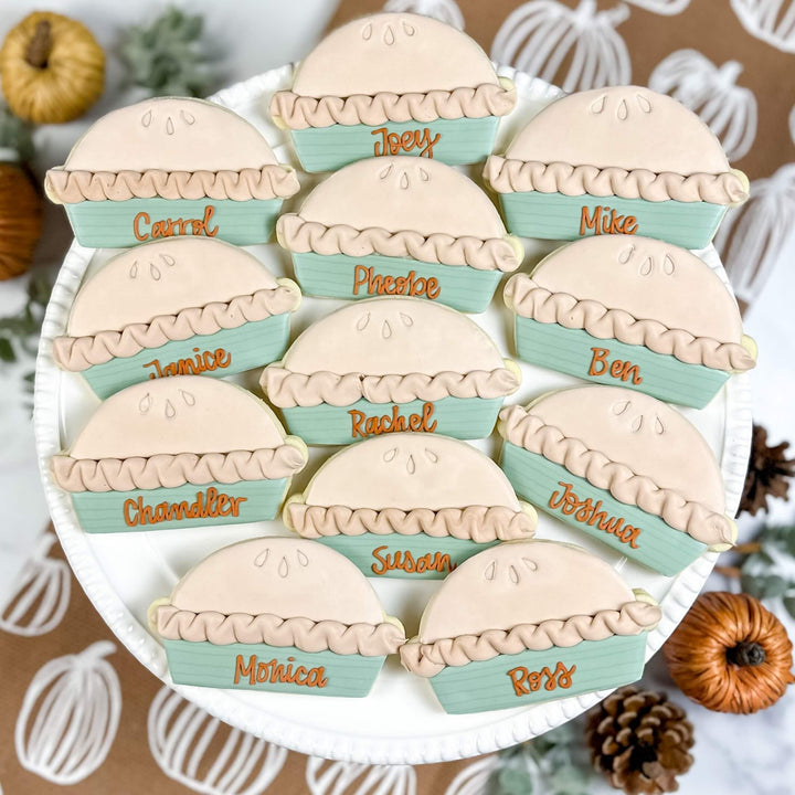 Thanksgiving Place Cards | Personalized Apple Pie - Southern Sugar Bakery