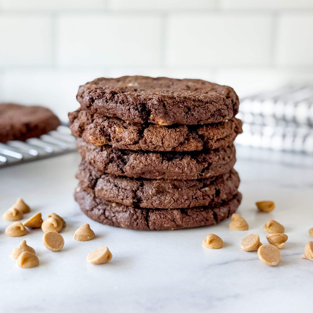 Double Chocolate Peanut Butter Cookies | Drop Cookies - Southern Sugar Bakery
