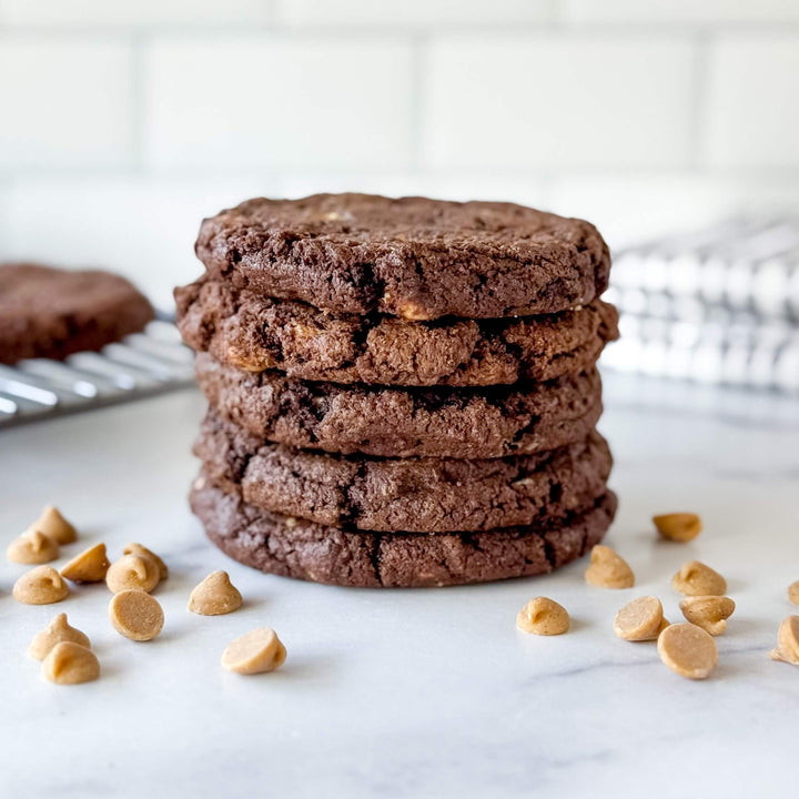 Double Chocolate Peanut Butter Cookies | Drop Cookies - Southern Sugar Bakery
