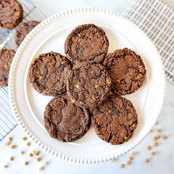 Double Chocolate Peanut Butter Cookies | Drop Cookies - Southern Sugar Bakery