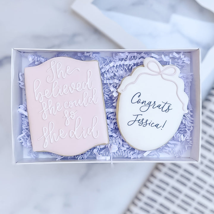 Graduation Duo | She Believed She Could - Southern Sugar Bakery