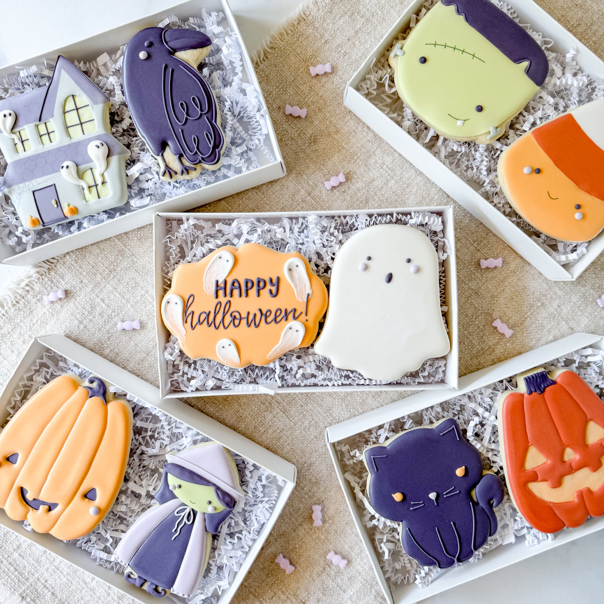 Halloween treats by Southern Sugar Bakery arranged for a flash sale rescue