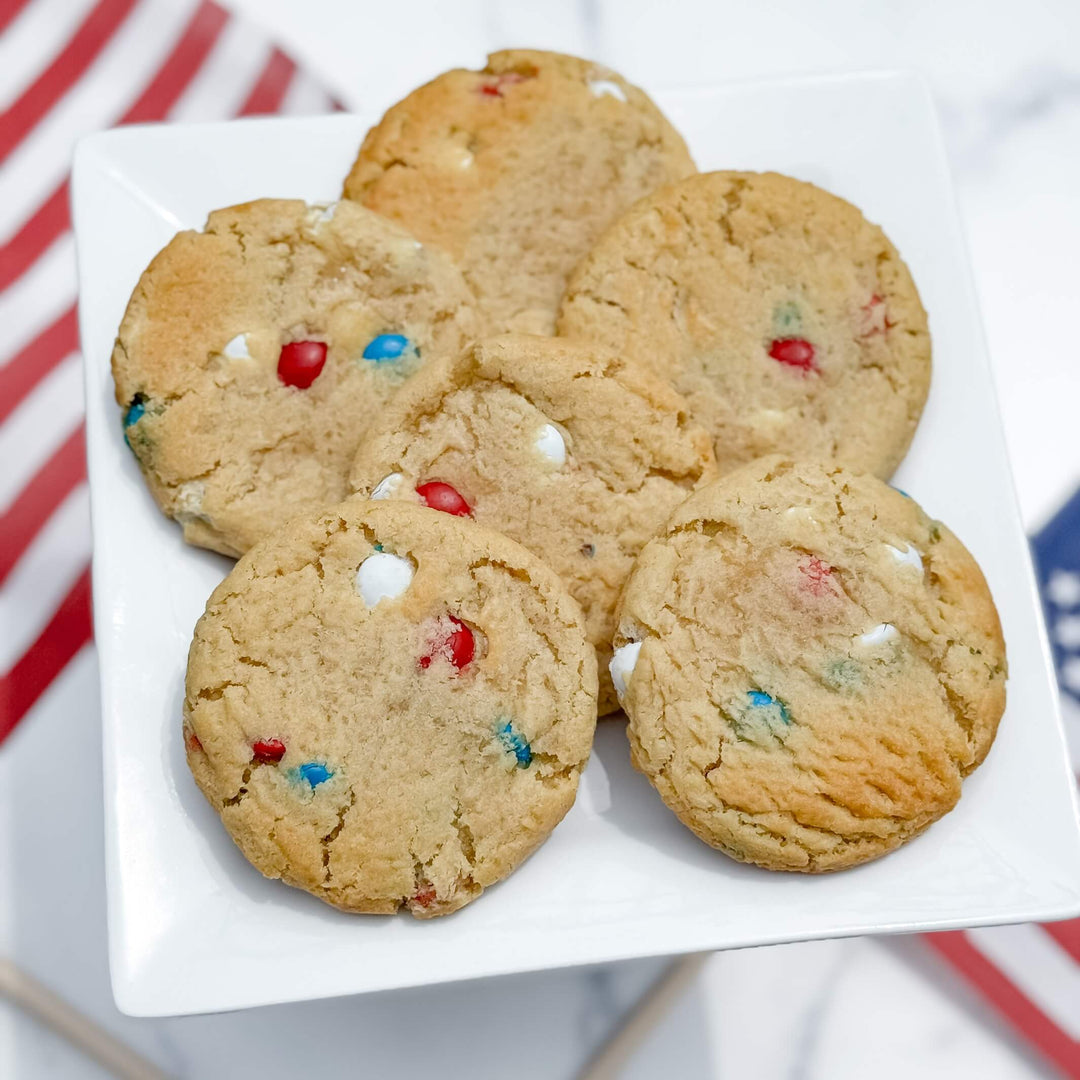 Red, White, & Blue | Drop Cookies