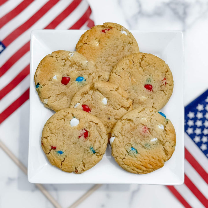 Red, White, & Blue | Drop Cookies