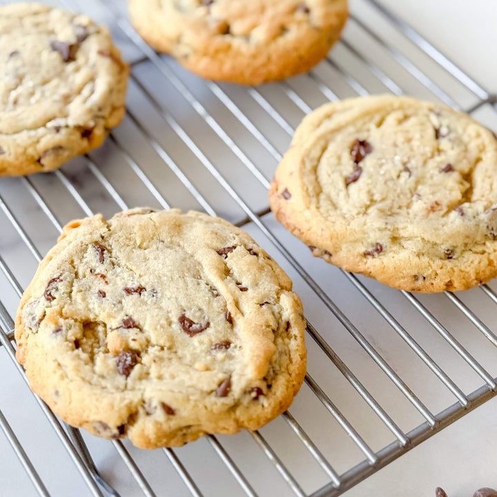 Sea Salt Chocolate Chip Cookies | Drop Cookies - Southern Sugar Bakery