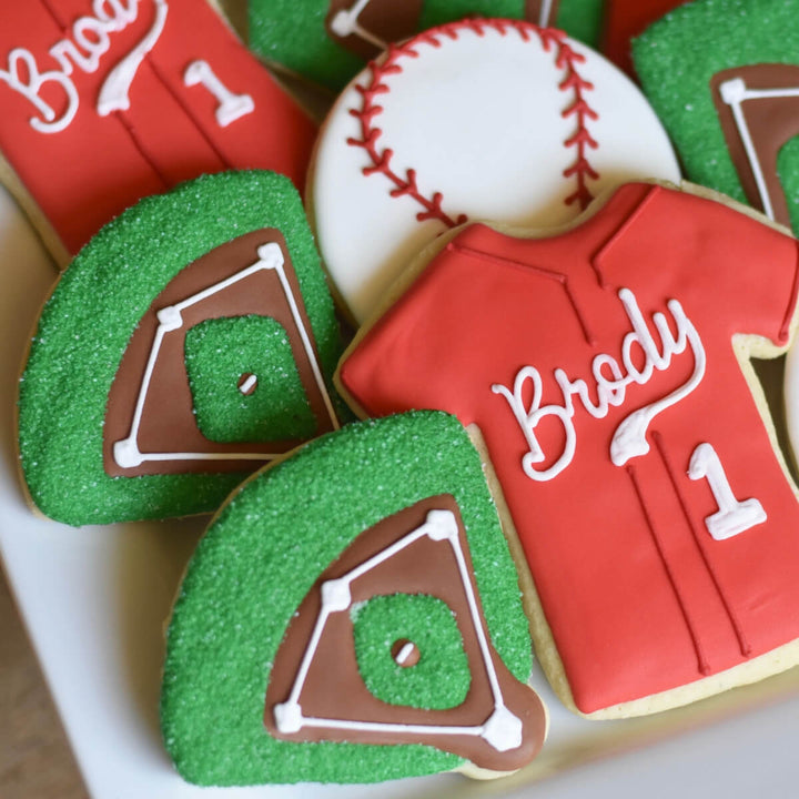Custom Cookies - Sports: Baseball Cookies | Bases Loaded! - Southern Sugar Bakery