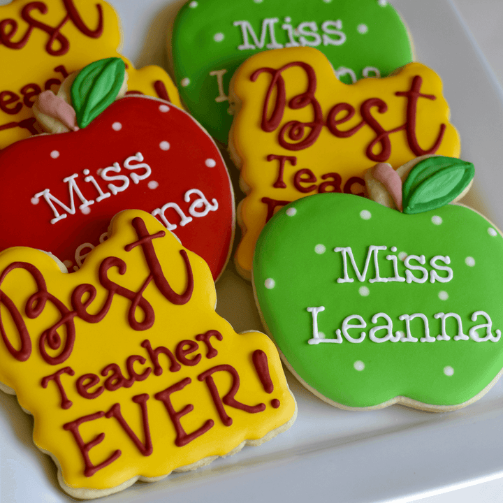 Custom Cookies - Thank You Cookies | Best Educator Ever! - Southern Sugar Bakery
