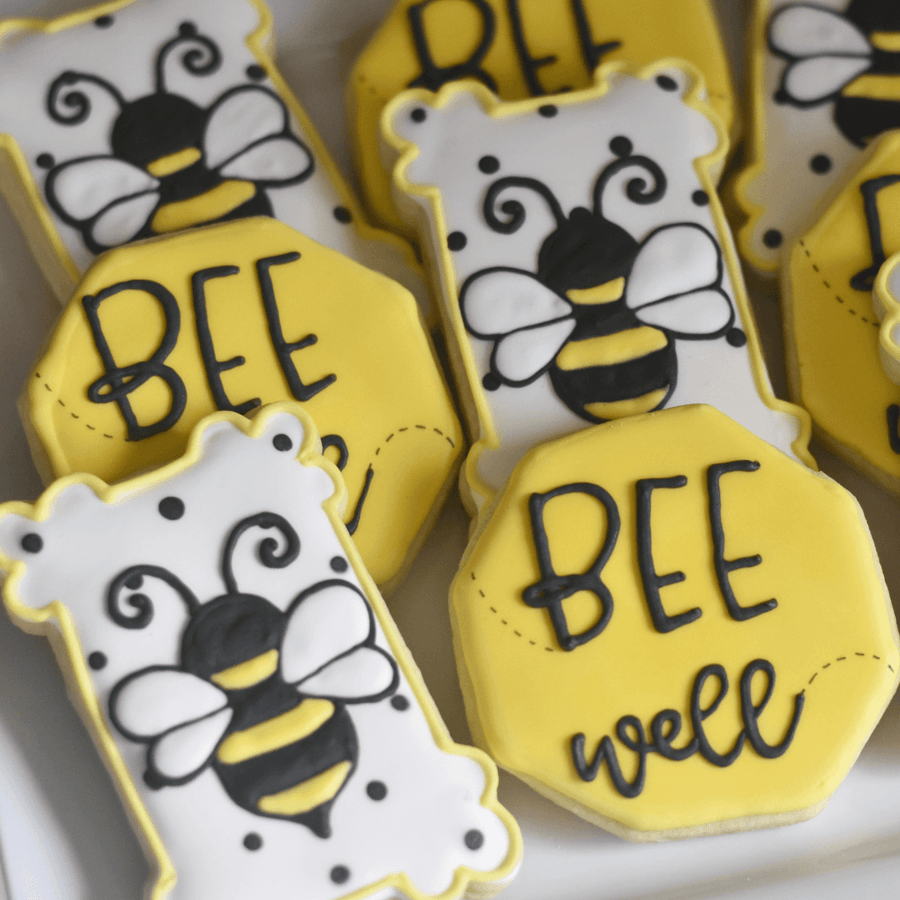 Custom Cookies - Get Well Soon | Bee Well! - Southern Sugar Bakery