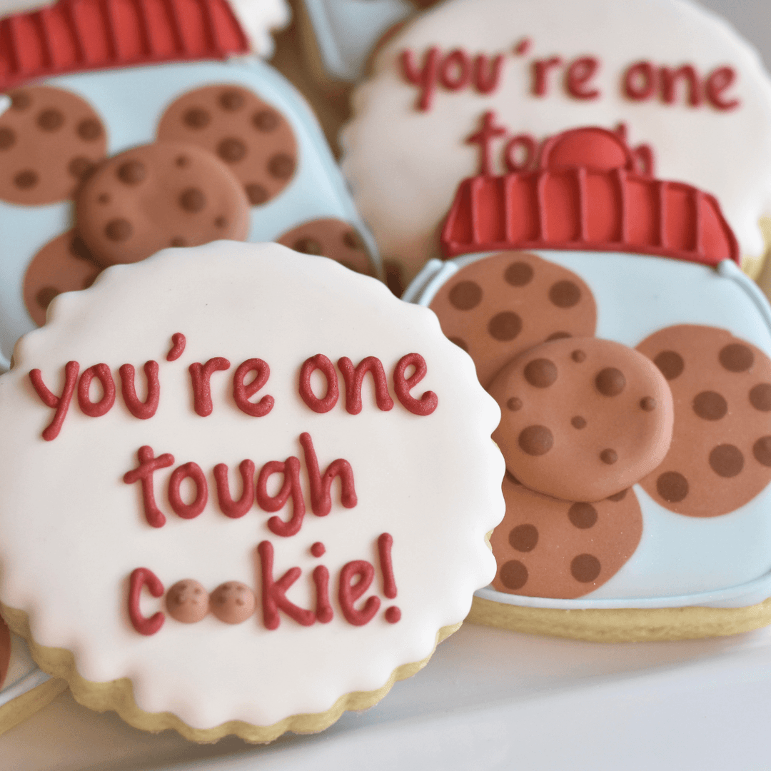 Custom Cookies - Get Well Soon | You're One Tough Cookie! - Southern Sugar Bakery
