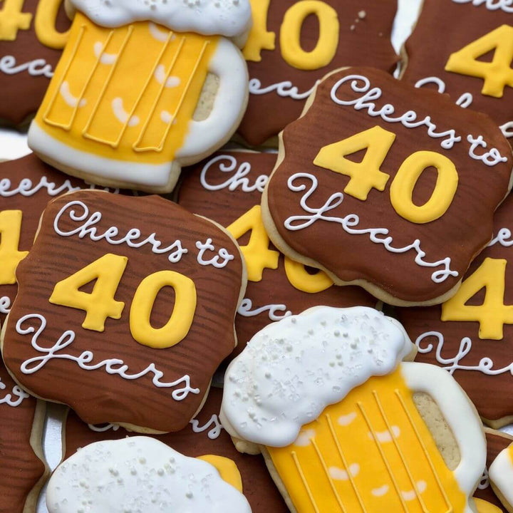 Custom Cookies - Cheers to Another Year! - Southern Sugar Bakery