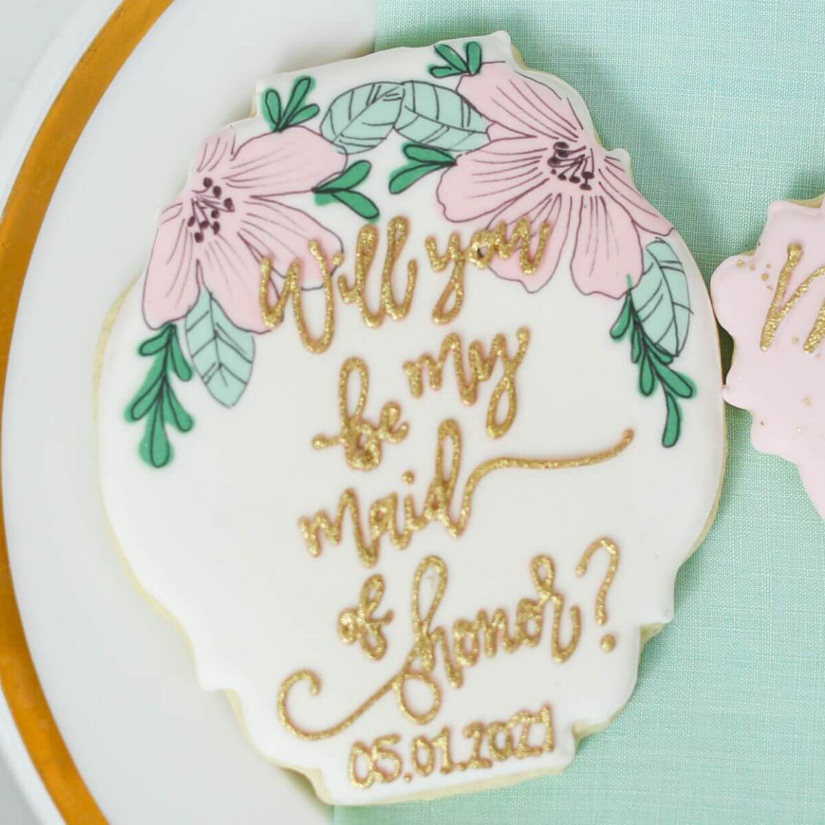Custom Cookies - Bridal Events | Will You Be My Bridesmaid - Southern Sugar Bakery